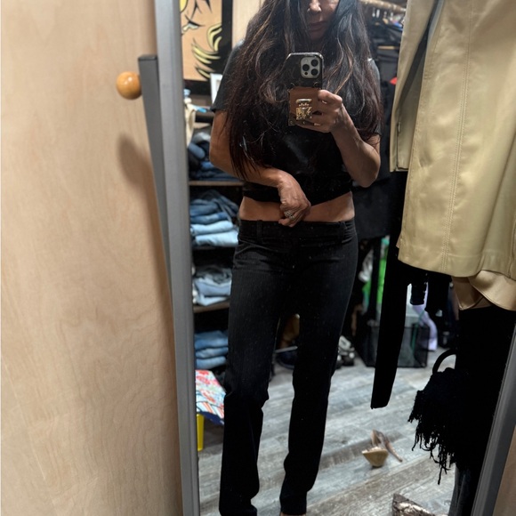 Frankie B super low slacks, light black and color. Size 27 - Picture 7 of 14